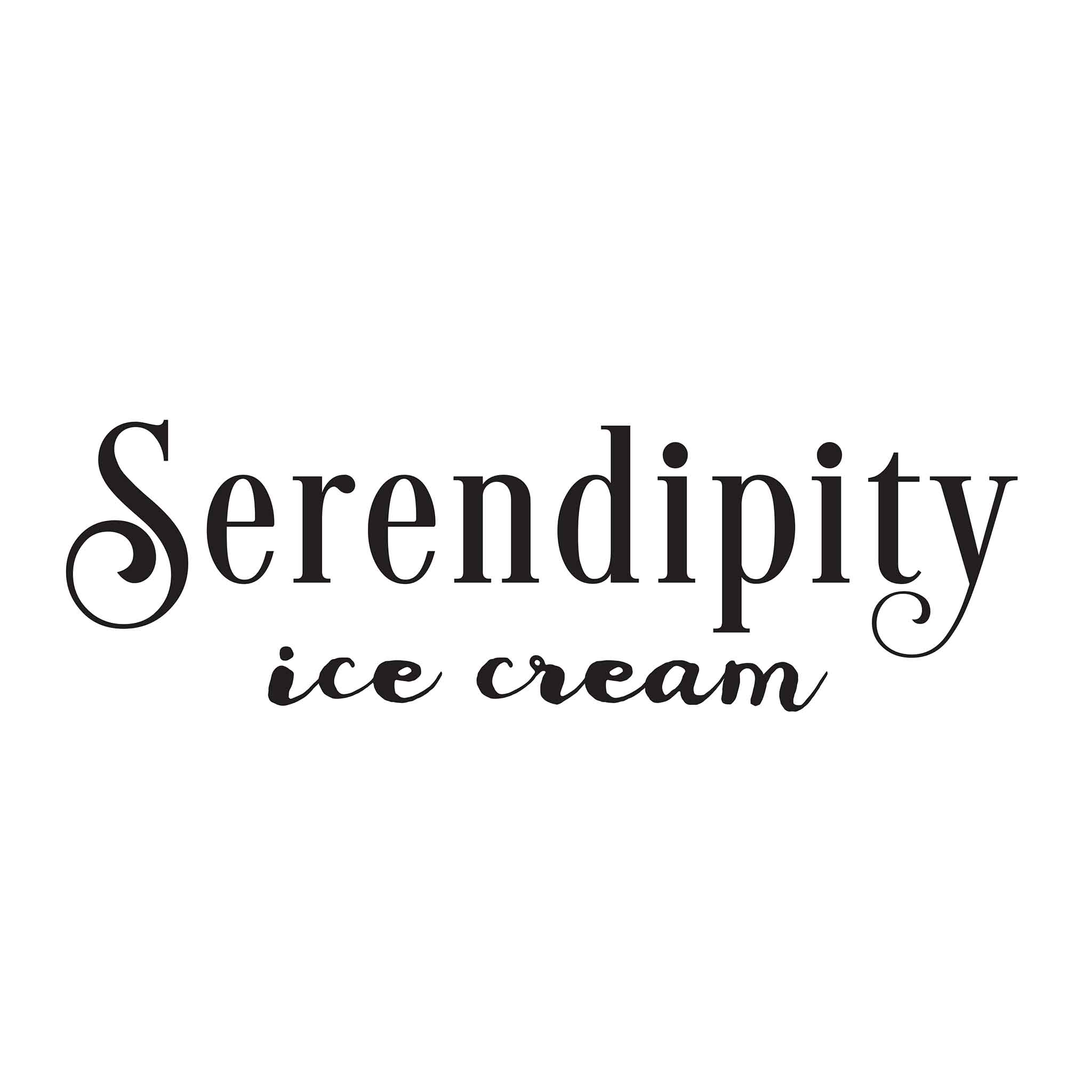 Logo for Serendipity Ice Cream.