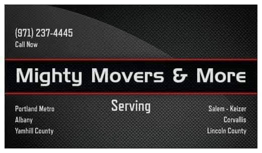 Mighty Movers business card